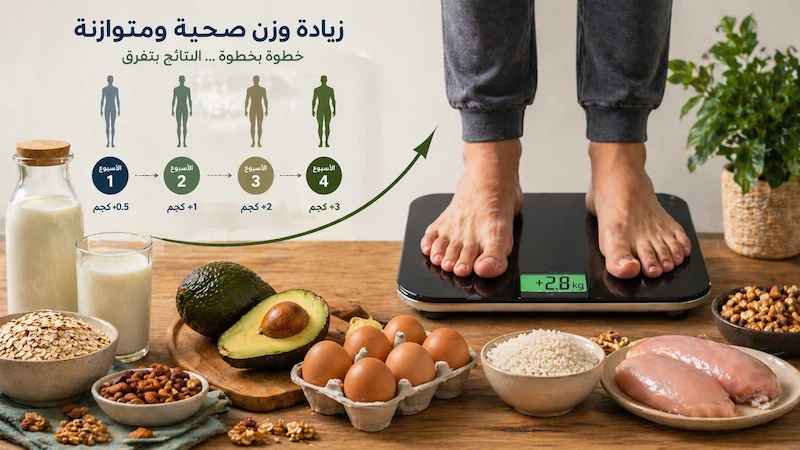 زيادة الوزن بشكل صحي باستخدام الأطعمة الطبيعية